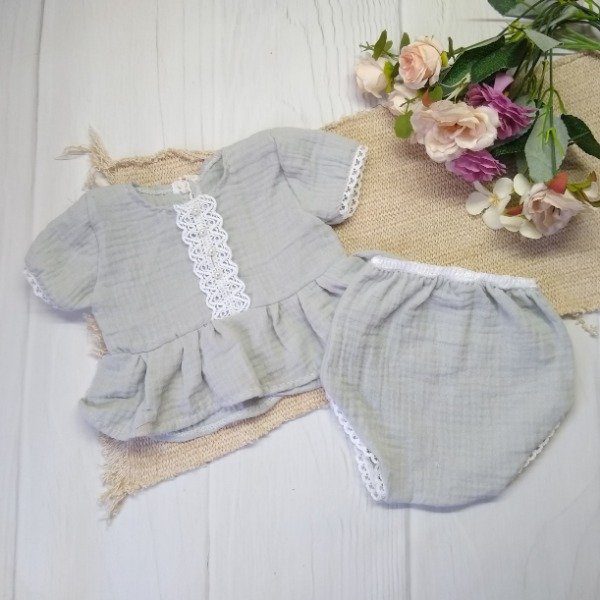Producto - Set Blusa + pañalero cotton Nb