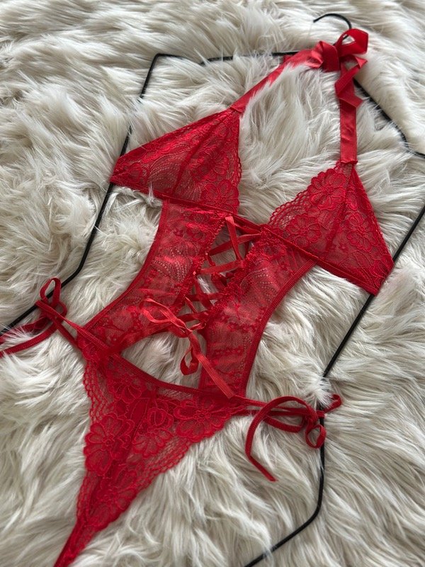 Producto - ART 149 BODY DE ENCAJE ROJO