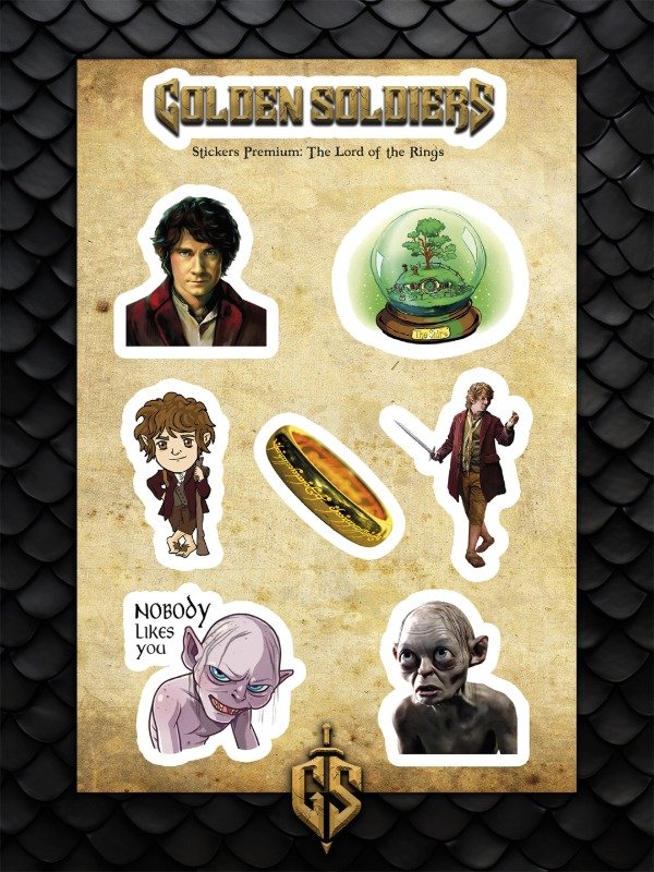 Producto - Stickers Bilbo y Gollum - El Señor de los Anillos