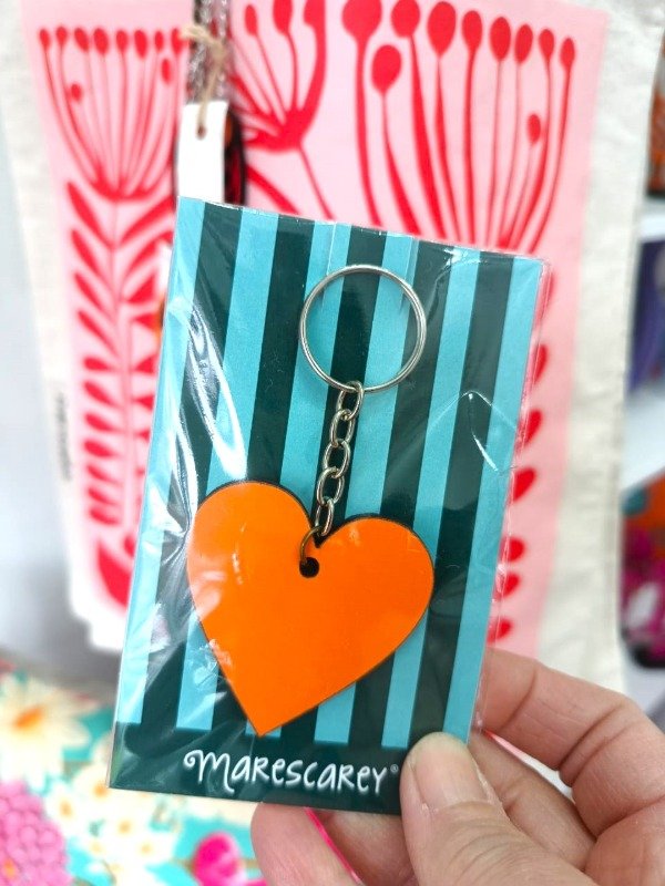 Producto - Llavero Corazón / Naranja Valencia - 1