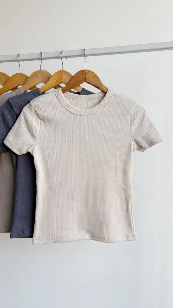 Producto - (RM17)Remera Basica Manga Corta Morley Algodon
