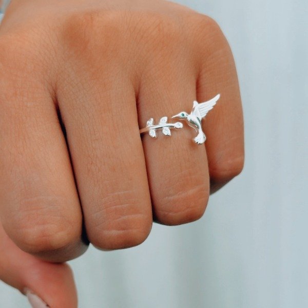Producto - Anillo Plata 925 Colibrí