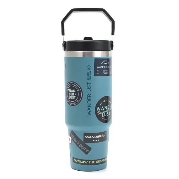 Producto - Vaso Térmico Wanderlust 900 ml - CELESTE GRISÁCEO - 7