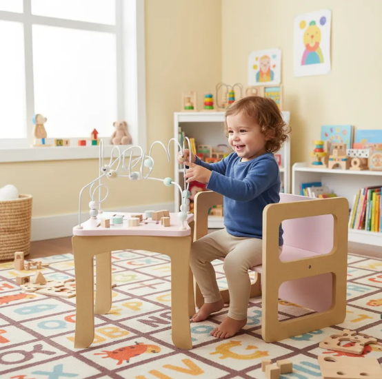 Producto - Combo Mesita 2 en 1 + 2 sillas Montessori