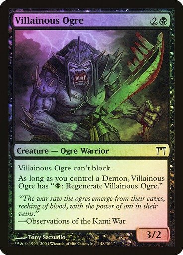 Producto - Villainous Ogre Foil  Champions of Kamigawa