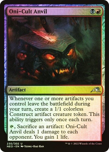 Producto - Oni-Cult Anvil Foil  Kamigawa: Neon Dynasty