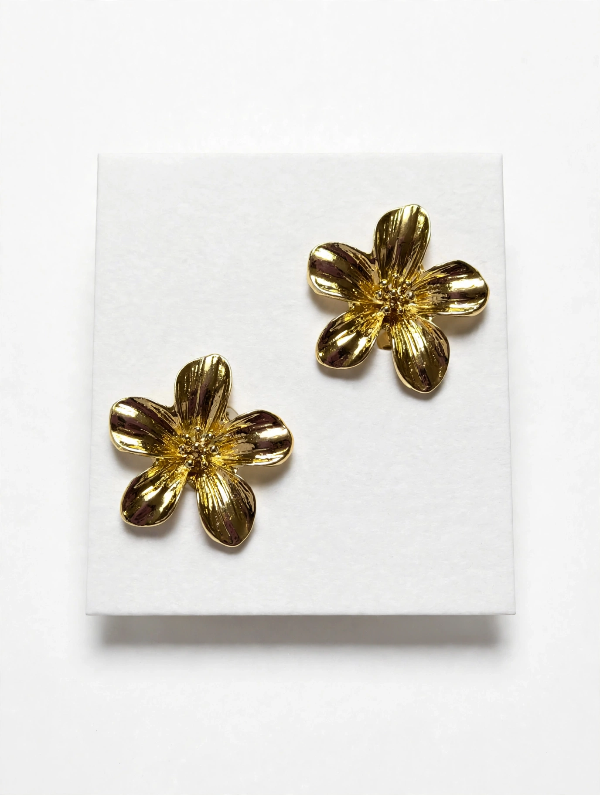 Producto - AROS PASANTES FLOR DORADA - 2