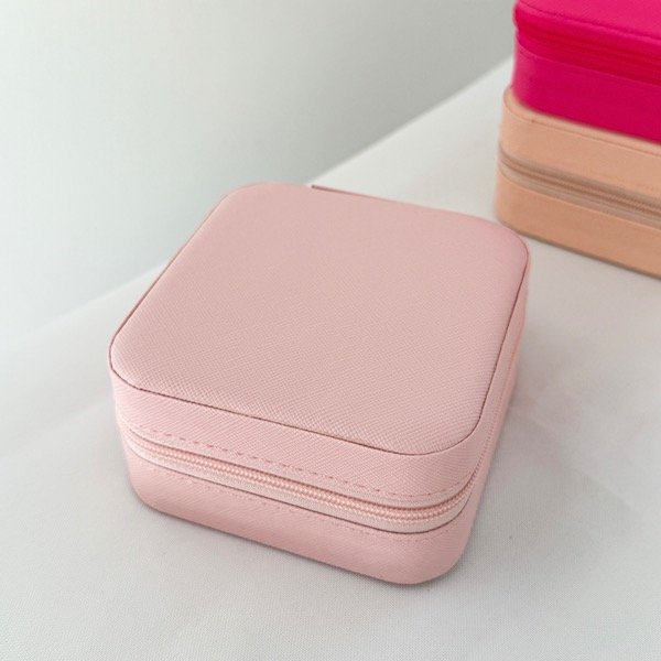 Producto - Alhajero cuadrado rosa bebe