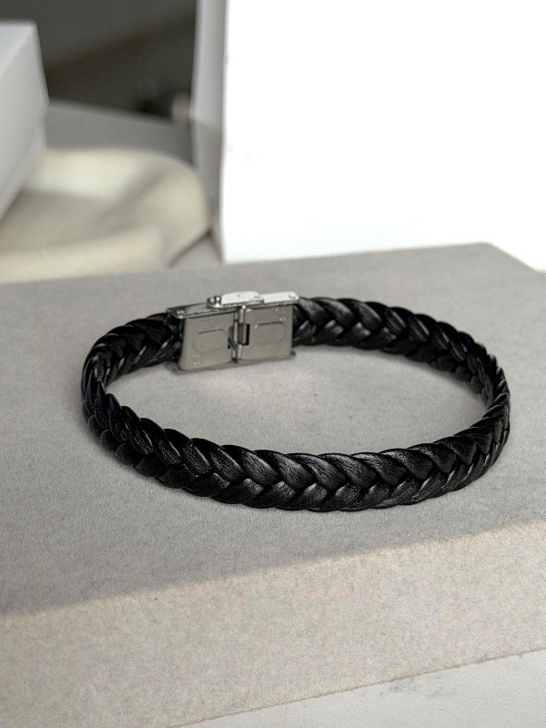 Producto - Pulsera cuero braid black - 0