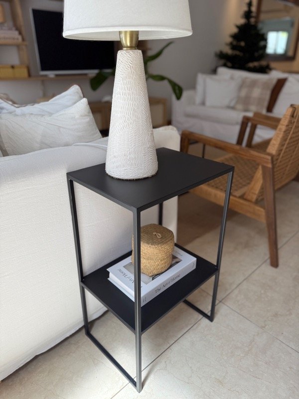 Producto - Mesa de Luz o Auxiliar  Hierro Negra - 2