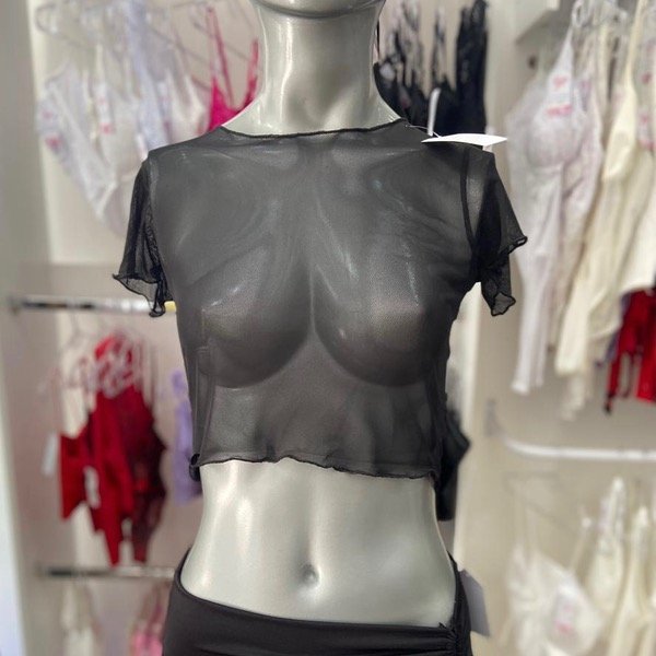 Producto - Top microtul m/c Negro
