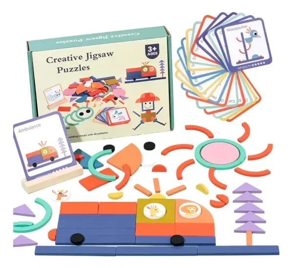 Producto - Rompecabezas Madera Creativo-100 Piezas Montessori