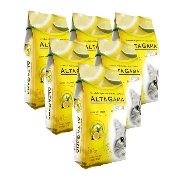 Producto - Piedras Sanitarias Absorsol Limón Pack de 6 Bolsas x 3,6 kg