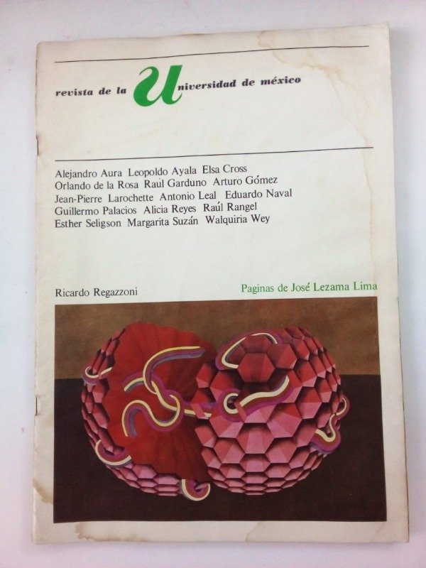 Producto - Revista de la Universidad de México #12 - Agosto 1968 - Lezama Lima Regazzoni