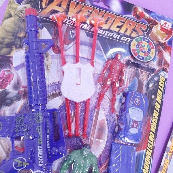 Producto - Pistola lanza Dardos y Pelotitas c/accesorios Avengers - 2
