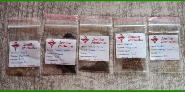 Producto - Paquete de semillas agroecológicas para huerta x 2-3 gr aprox.