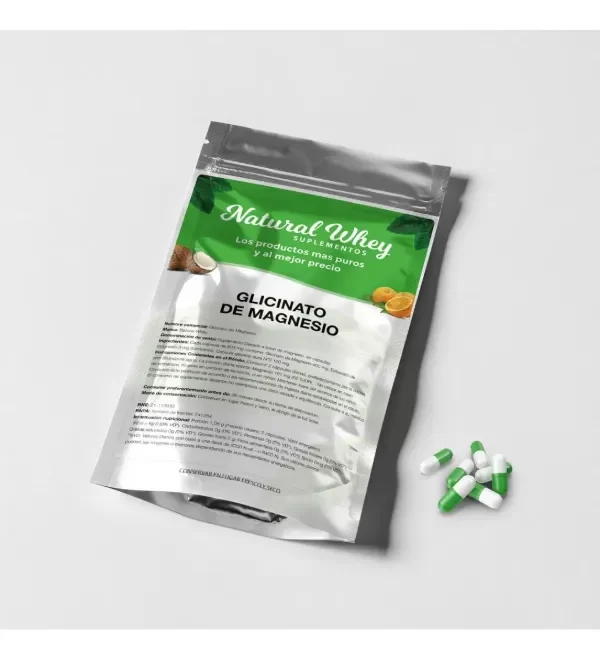 Producto - GLICINATO DE MAGNESIO 400MG NATURAL WHEY X 60 CAPS
