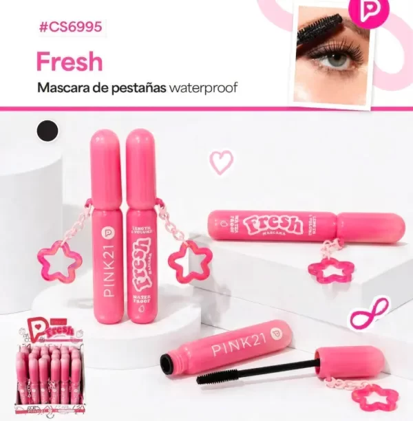 Producto - PINK 21 MÁSCARA DE PESTAÑAS WATERPROOF FRESH