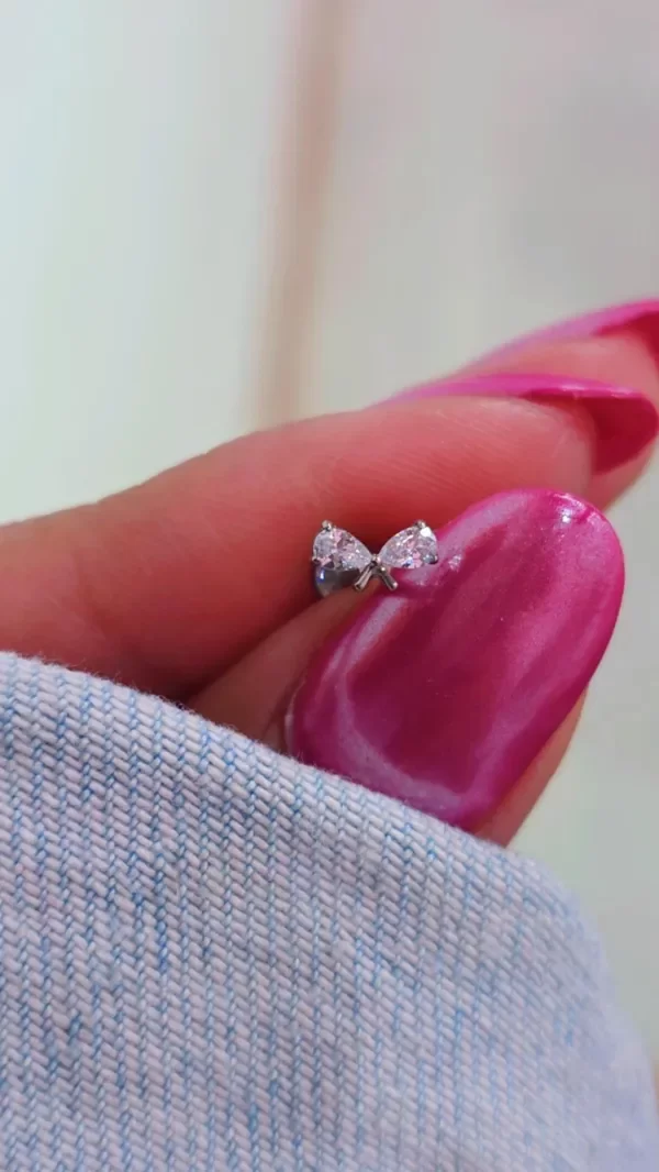 Producto - Piercing labret moño TI - 1