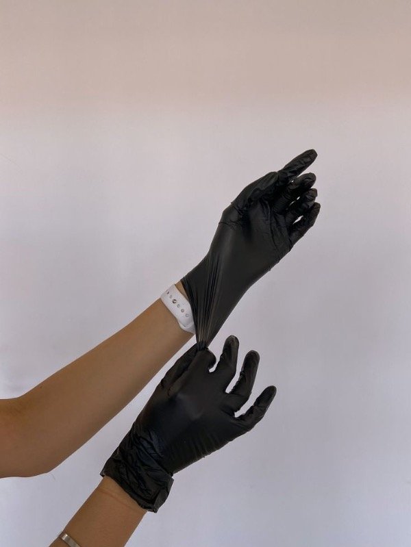 Producto - Par de guantes nitrilo Cherimoya textrado