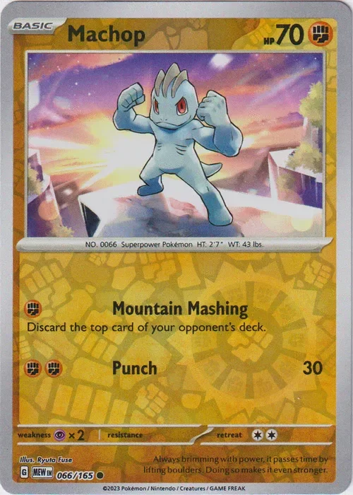 Producto - Machop - 066/165 - Scarlet and Violet 151 - Reverse Holo