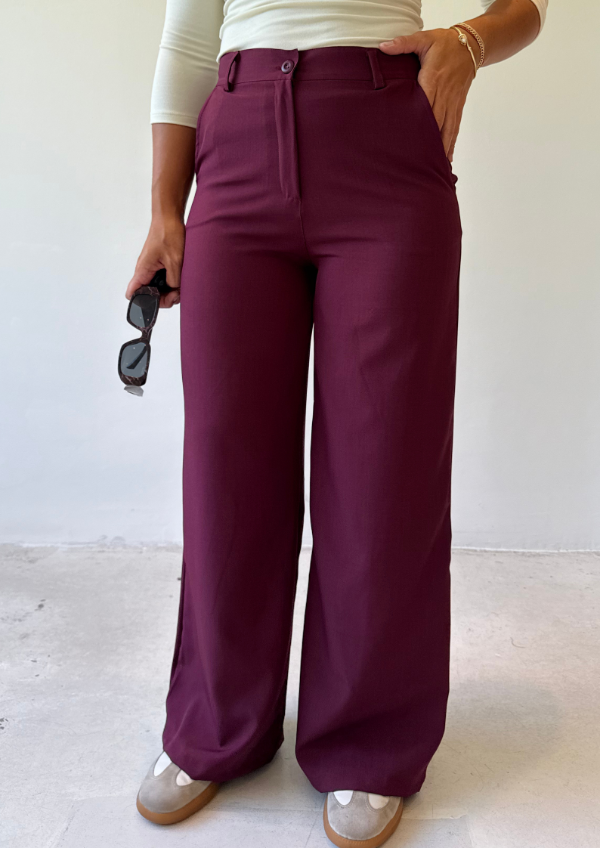 Producto - Pantalón AURA - Bordo Melange