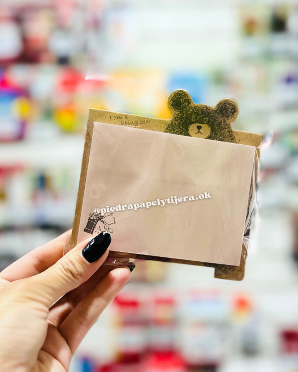 Producto - Notas adhesivas con atril oso