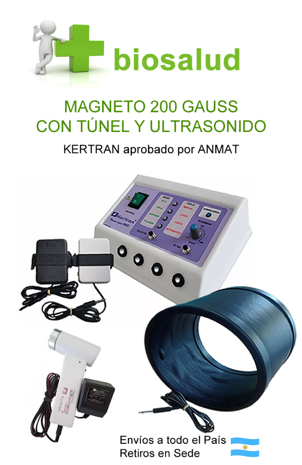 Producto - KIT KINESIOLOGICO - Magneto + Tunel + Ultrasonido Portatil - KERTRAN