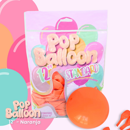 Producto - Globo 12" Premium Naranja x 25