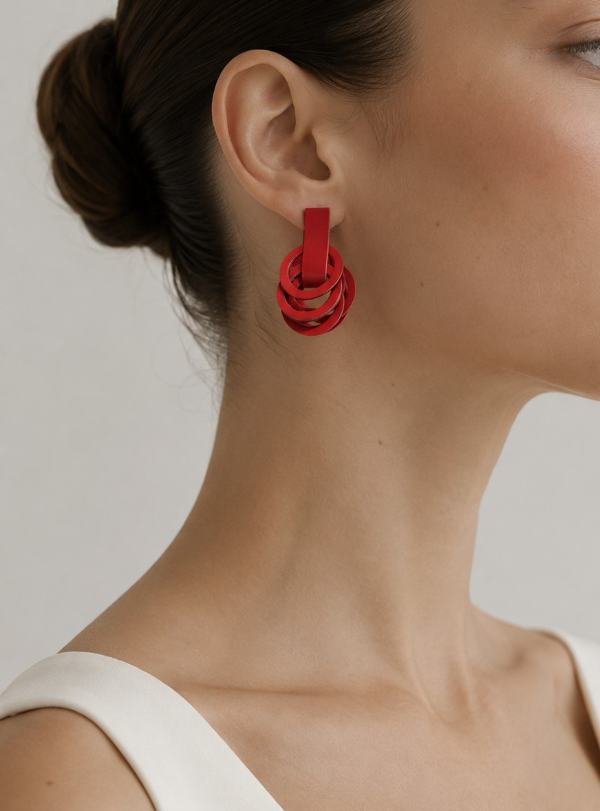 Producto - Aros Trinity small.Rojo