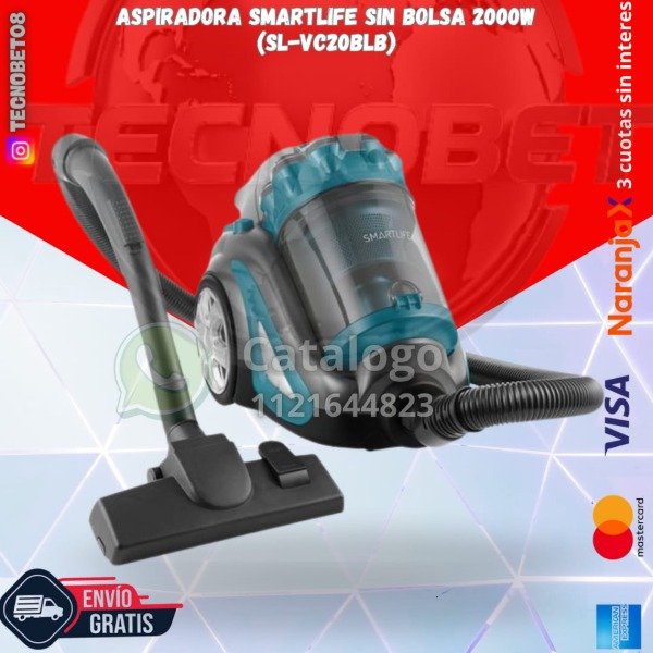 Producto - ASPIRADORA SMARTLIFE 2000W SL-VC20BLB