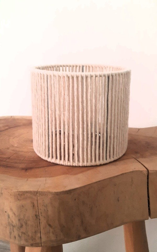 Producto - PANTALLAS DE FIBRAS NATURALES PARA VELADORES  ( 15 - 15 - 15 )