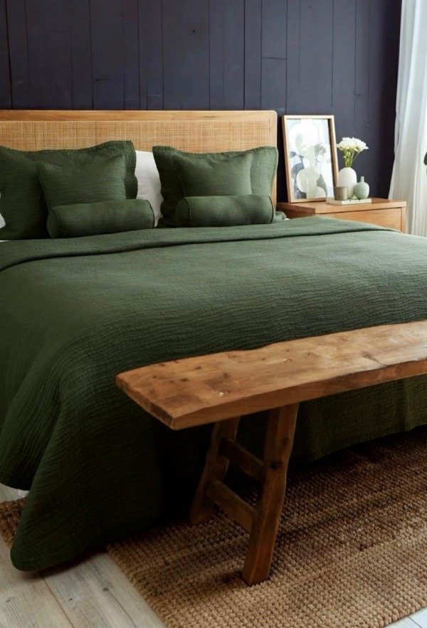 Producto - Cubre Cama Girona King Verde - 0