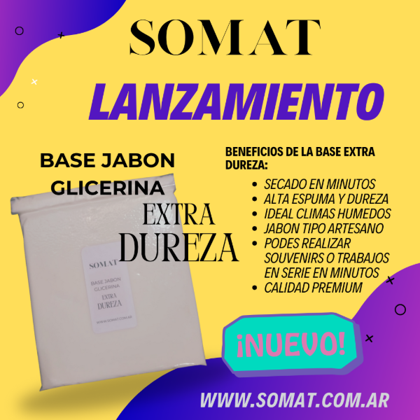 Producto - NUEVA Base Jabon glicerina EXTRA DUREZA PREMIUM 1k