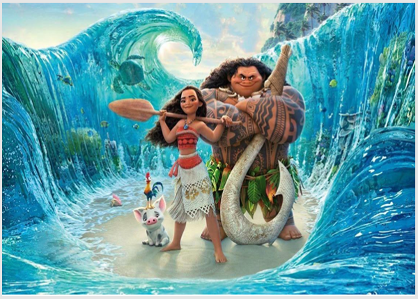 Producto - Lamina comestible rectangular Moana 1