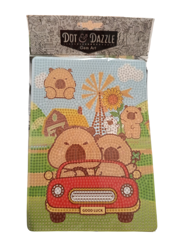 Producto - Pintura de diamantes Capibara en auto