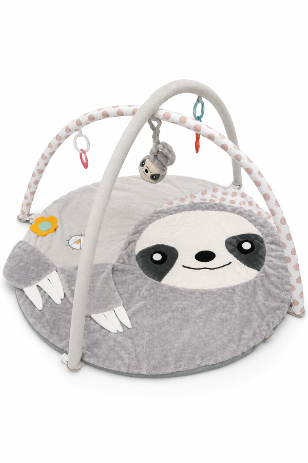 Producto - Gimnasio para Bebe Carestino Perezoso con Juguetes Colgantes y Alfombra