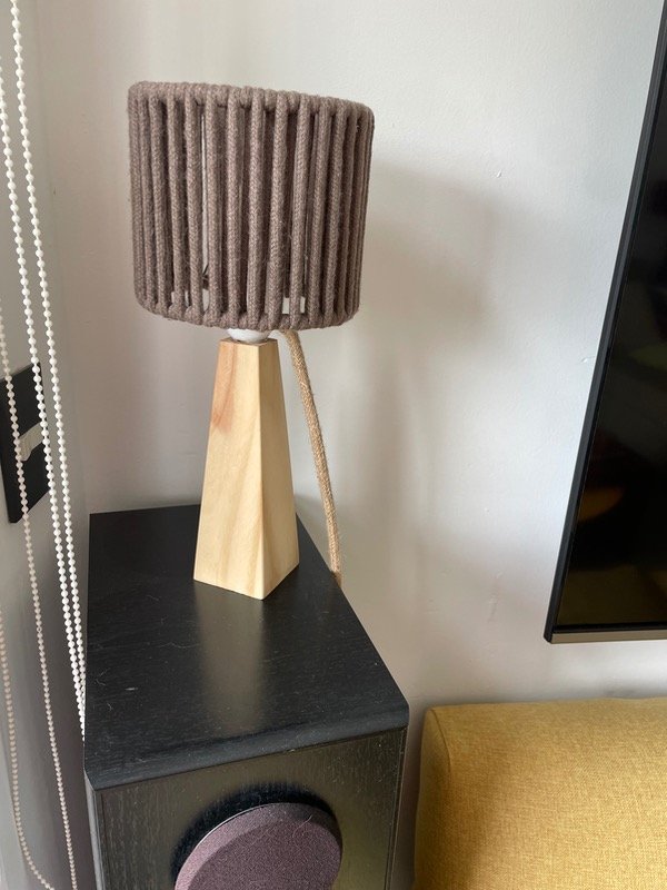 Producto - Lámpara nórdica con pantalla cordon