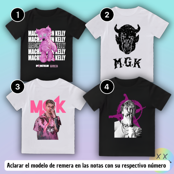 Producto - Baby Tee Machine Gun Kelly #1 (varios modelos)