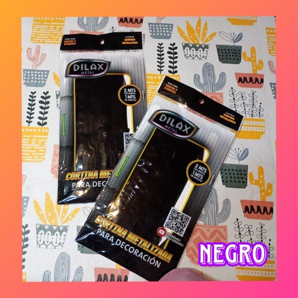 Producto - Cortina 2 metros largo x 1 ancho Negro