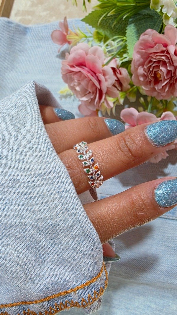 Producto - Anillo hojas colores AB