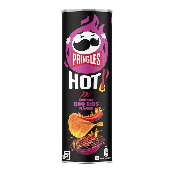 Producto - Pringles Hot Smokin' BBQ Ribs 160g