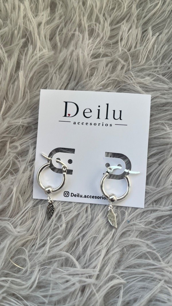 Producto - Argollitas dije alas - 1