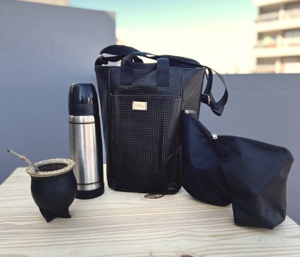 Producto - Bolso Matero Charol Negro