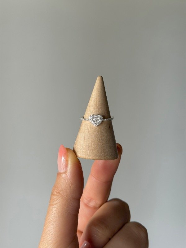 Producto - Anillo corazón con cubics 17 mm