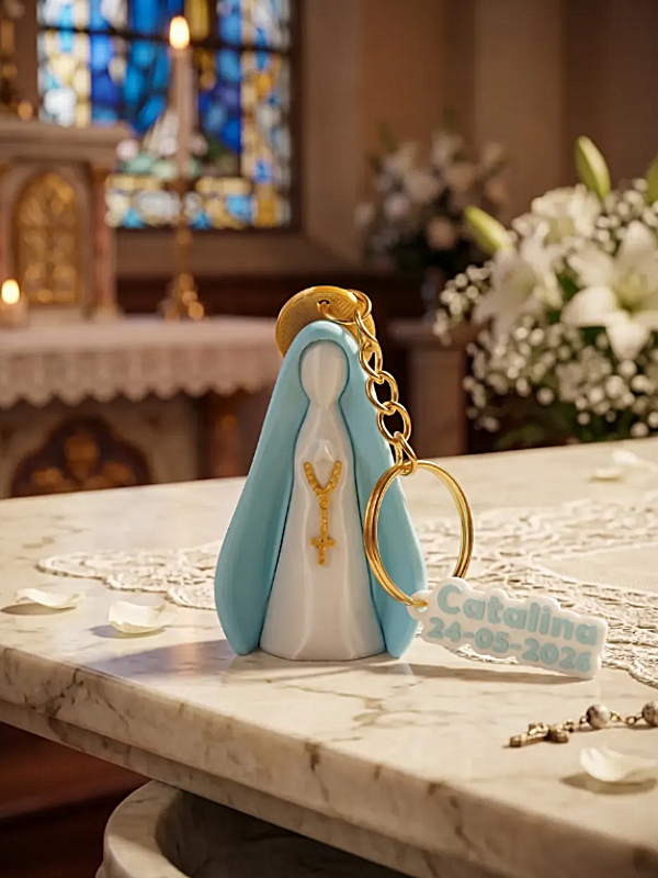 Producto - Pack 10 Llaveros Virgen Comunión Bautismo - 0