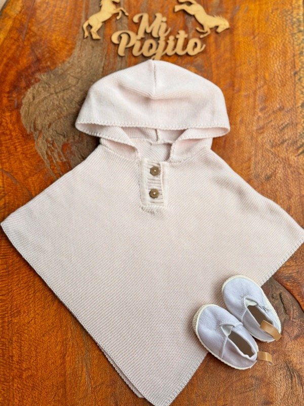 Producto - Poncho de hilo Rosa Pastel - 0