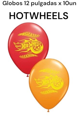 Producto - Globo hotwheels 12 pulgadas x10un