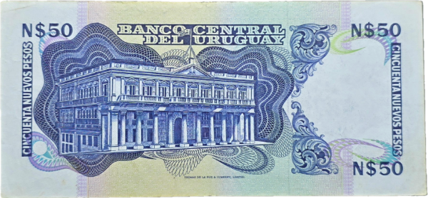 Producto - Uruguay 50 Nuevos Pesos (1988) Artigas Pick.61Aa VF+ - 1