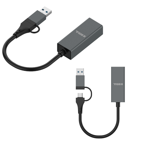 Producto - Adaptador 2 en 1 (USB A/C a Ethernet